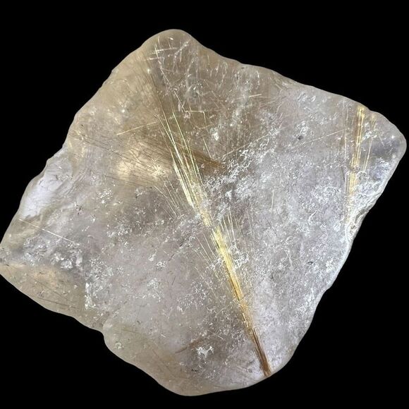 Golden Rutilated Quartz Crystal Freeform (#3) - Picture 14 of 14